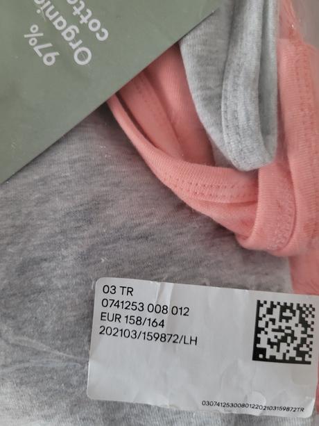 Nové 2pack letní žerzejové šaty h&m vel.152/164, h&m,158