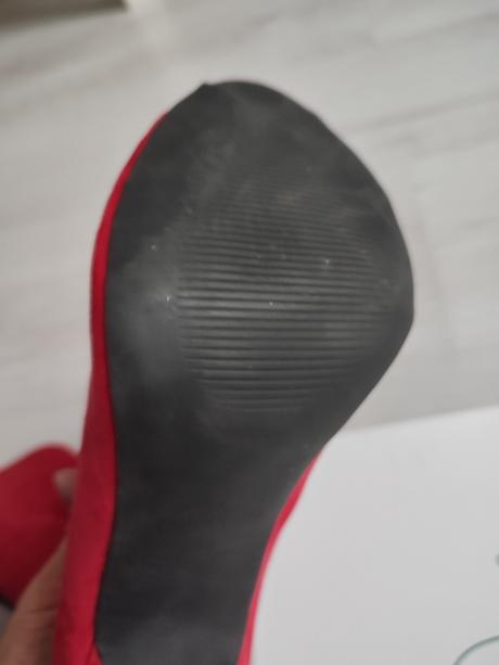 Červené boty na podpatku, jenny fairy , velikost 3, 38