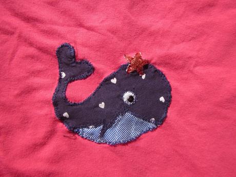 Tričko s velrybou s hvězdou na hlavě, lupilu, 116, lupilu,116