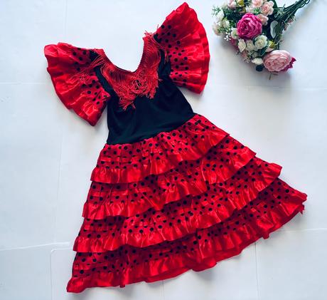 An8/ kostým tanečnice španělská - v.cca 18/24 měs, 