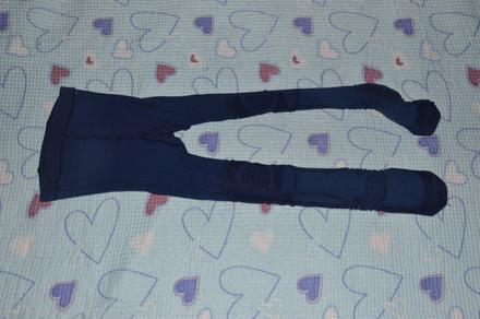 Oteplené - froté bavlněné punčošky, 92