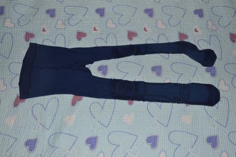 Oteplené - froté bavlněné punčošky, 92