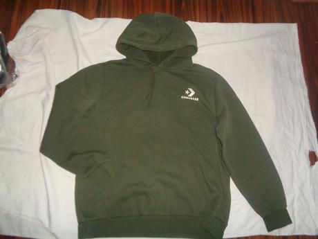 Bavlněná khaki mikina converse, converse,xl