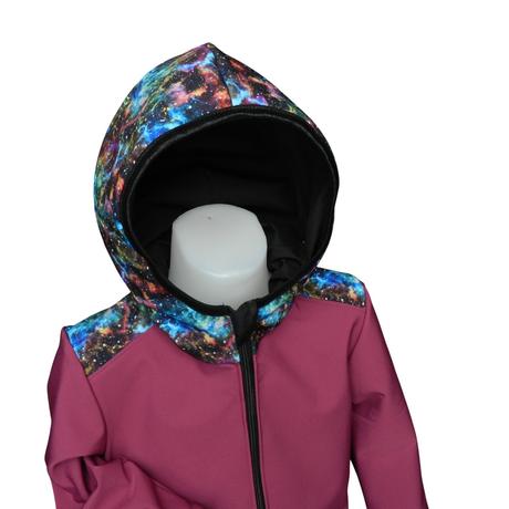 Softshellová bunda s fleecem, vesmír, 86 - 152