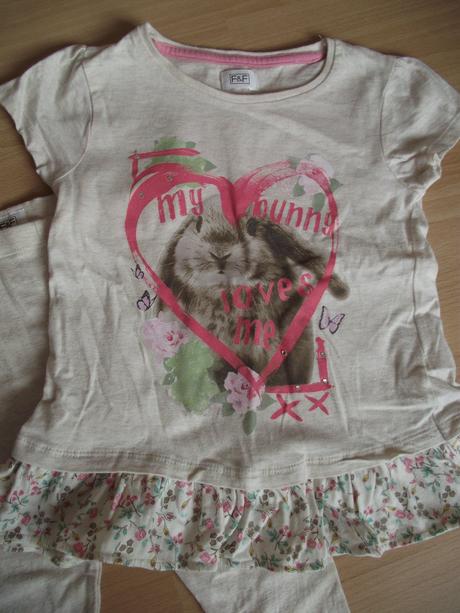 Komplet tuniky a legínek s králíčkem, f&f,104