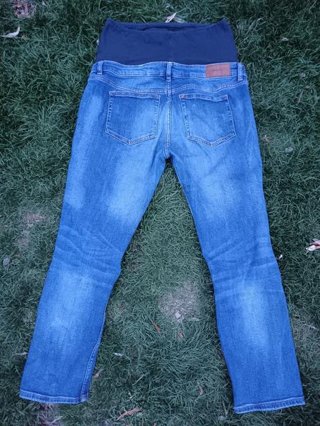 Těhotenské trhané/drbané rifleh&m slimboyfriend 38, h&m,38