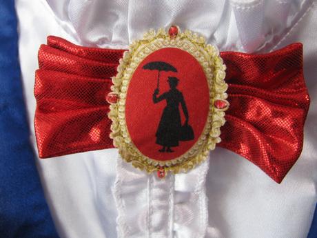 Krásné karnevalové, modré šaty mary poppins, 