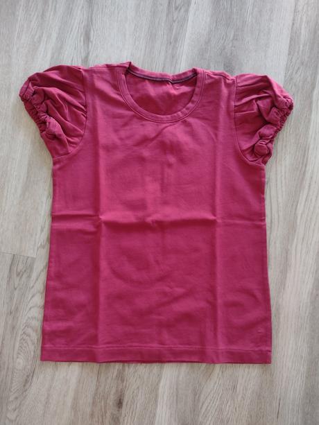 Tričko s nabíranými rukávy, 140