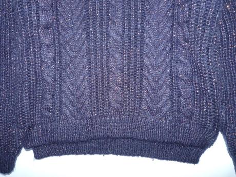 Tmavě modrý třpytivý svetr vel. 152, marks & spencer,152