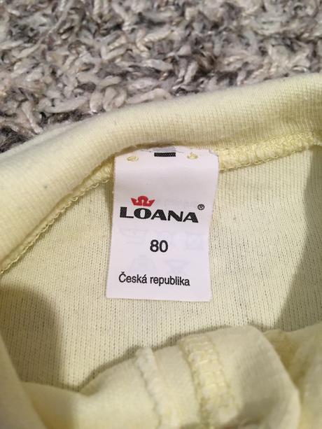 Sv.žluté bodýčko s límečkem dl.rukáv (vel.80), loana,80