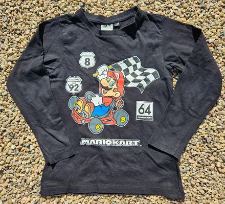 L299	chlapecké triko s dl. rukávem mario vel. 128, 128