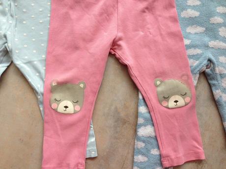 3ks legíny elasťáky značka h and m vel. 74 + 80cm , h&m,74