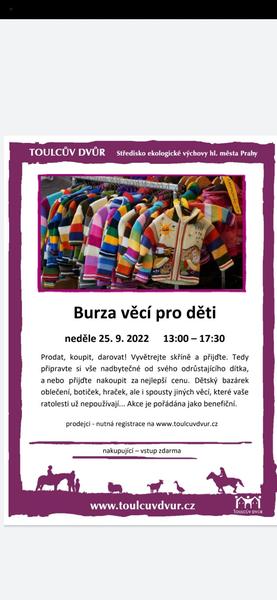 Bazárek dětského oblečení v Toulcově dvoře. Recenze a zkušenosti.