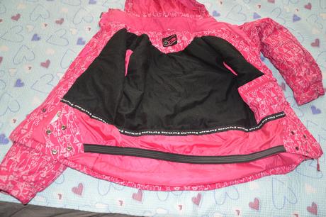 Lyžařská dívčí zimní bunda nepromokavá, envy,158