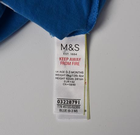 Tričko vel. 0 - 3 m, marks & spencer,62