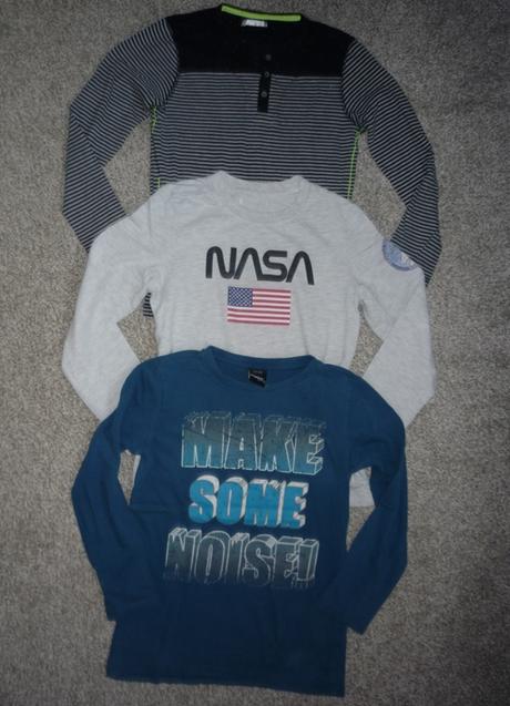 3x tričko s dlouhým rukávem vel 134-140, takko,134