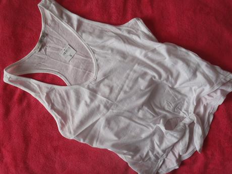 Novy damsky bily natelnik, terranova,s