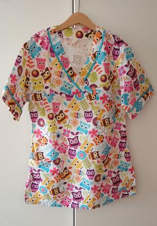 Zdravotnická halena bavlněná sovičky vel.xs, xs