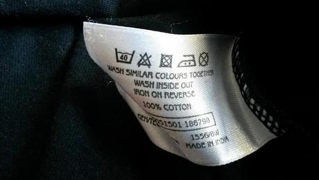 Černé bavlněné tričko vel. 92, ladybird,92