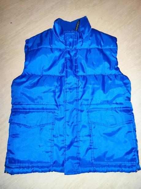 Modrá oboustranná vesta 140, 140