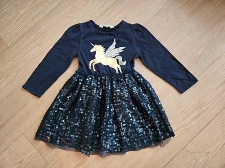 Šaty s flitry h&m, vel. 104, h&m,104