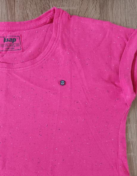 Dívčí triko růžové krátký rukáv loap, loap,158