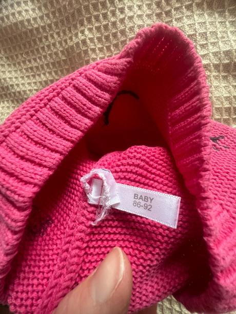 Strojově pletená čepice vel. 86-92/1,5-2r, 92