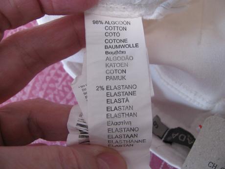 Krásné bílé pružné kraťasy zdobené krajkou, house,116