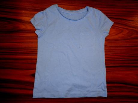 Modré bavlněné tričko s kapsičkou, george,104