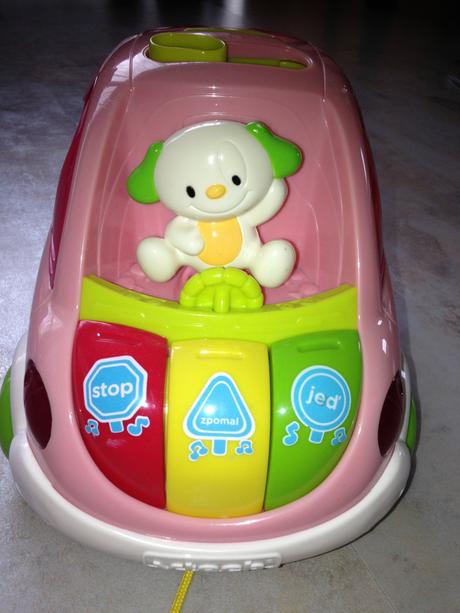 Růžové mluvící auto vtech tvary čísla barvy věk 2+, 