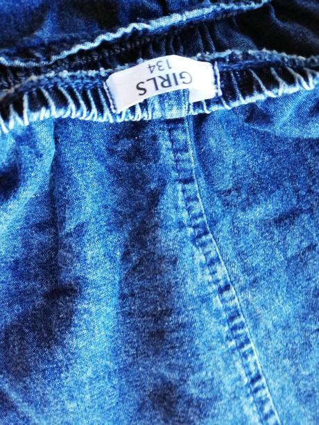 Overal dívčí letní, riflový, vel. 134., 134