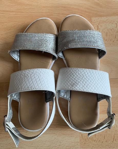 Boty & sandálky bílo-stříbrné f&f vel. 34, f&f,34
