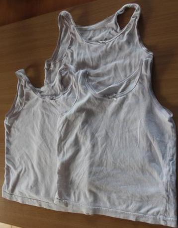 3x bílý nátělníček, vel 110, 110