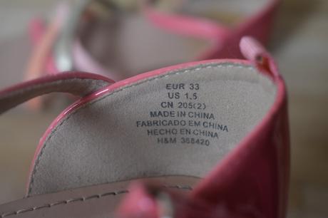 Letní sandálky hm s barevnými pruhy, 32/33, h&m,32