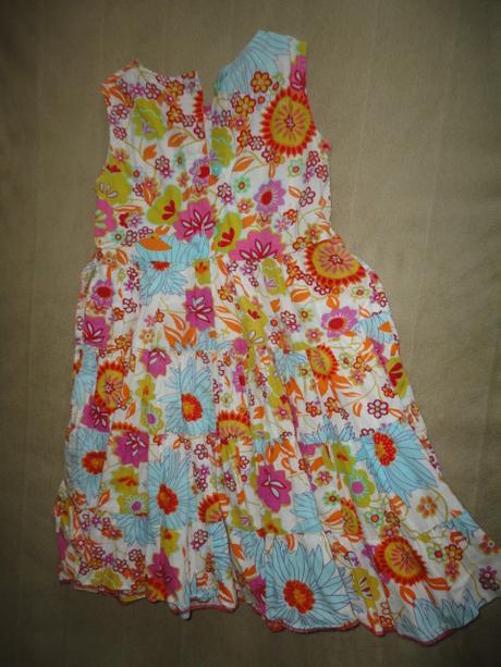 Krásné nejen letní delší šaty vel. 3-4 roky, 104