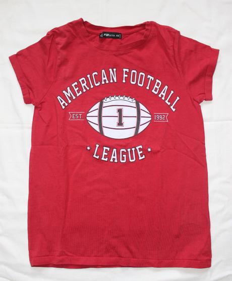 P012 vínové tričko "american football", vel. xs, xs