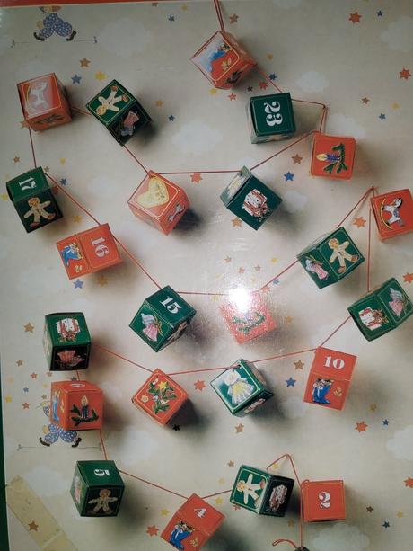 Nový adventní kalendář nepoužitý krabičkový, 