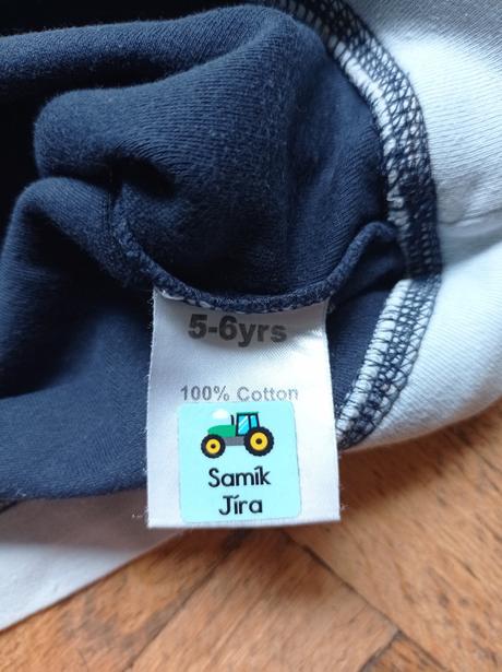 Triko krátký rukáv s kapucí 116 - jac, opice, jac,116