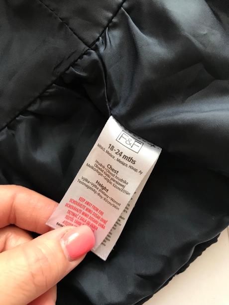 K/bunda modrá přechodová - v.18/24 měs., f&f,92