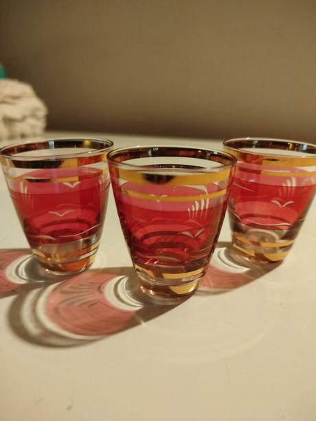 Štamprle 3ks crystalex nový bor, 