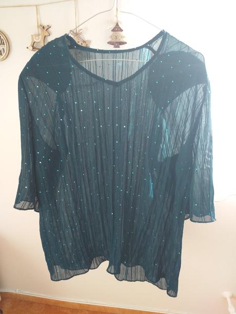 Zelená společenská halenka vel. 3xl/4xl, 46