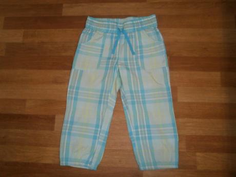 3/4 plátěné kalhoty,zn.yigga ,vel.134/140, yigga,134