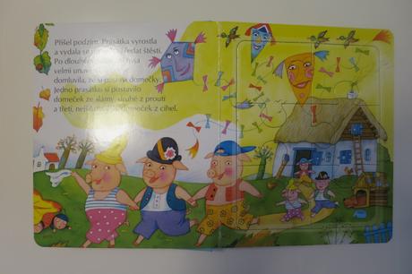 Tři prasátka (knížka + puzzle), 