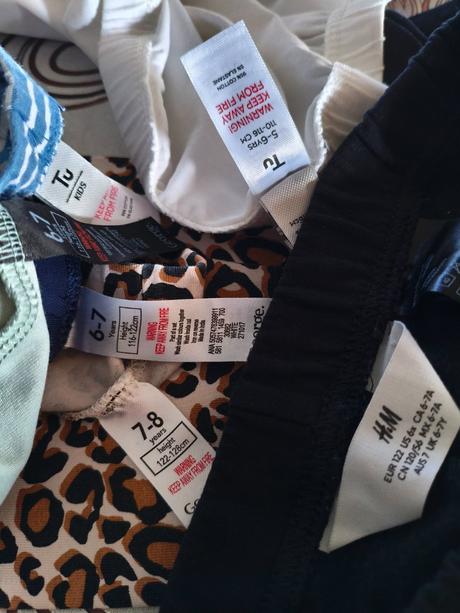 Legíny dívčí 6x vel.116-122/128, george,116