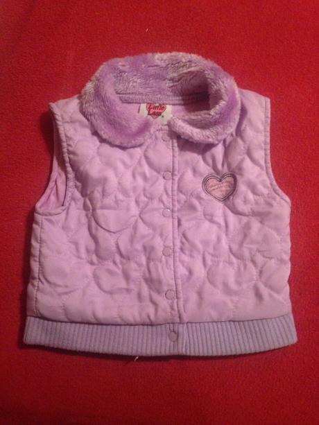 Dívčí vesta - vestička srdce - srdíčko, 68