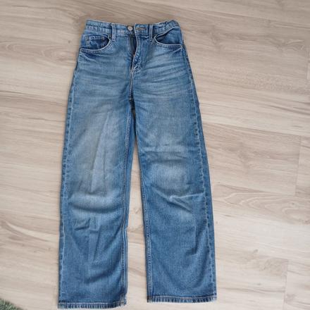 Wide leg jeans, baggy - široké rifle, h&m,146