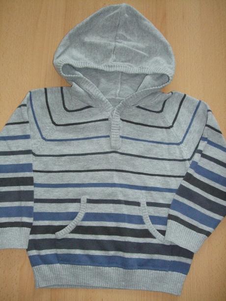 Úpletový bavlnený pulóver s kapucňou zn. matalan, matalan,98