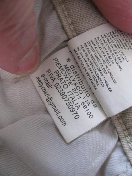 Dámské džínové béžové elastické kraťasy melly&co, m