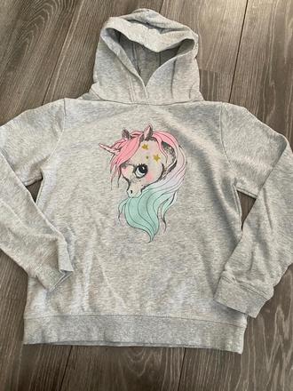 Mikina jednorožec, h&m,134