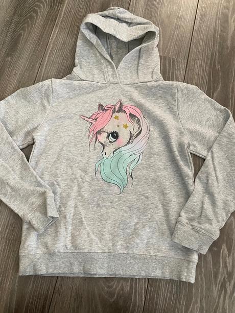 Mikina jednorožec, h&m,134
